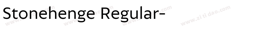 Stonehenge Regular字体转换